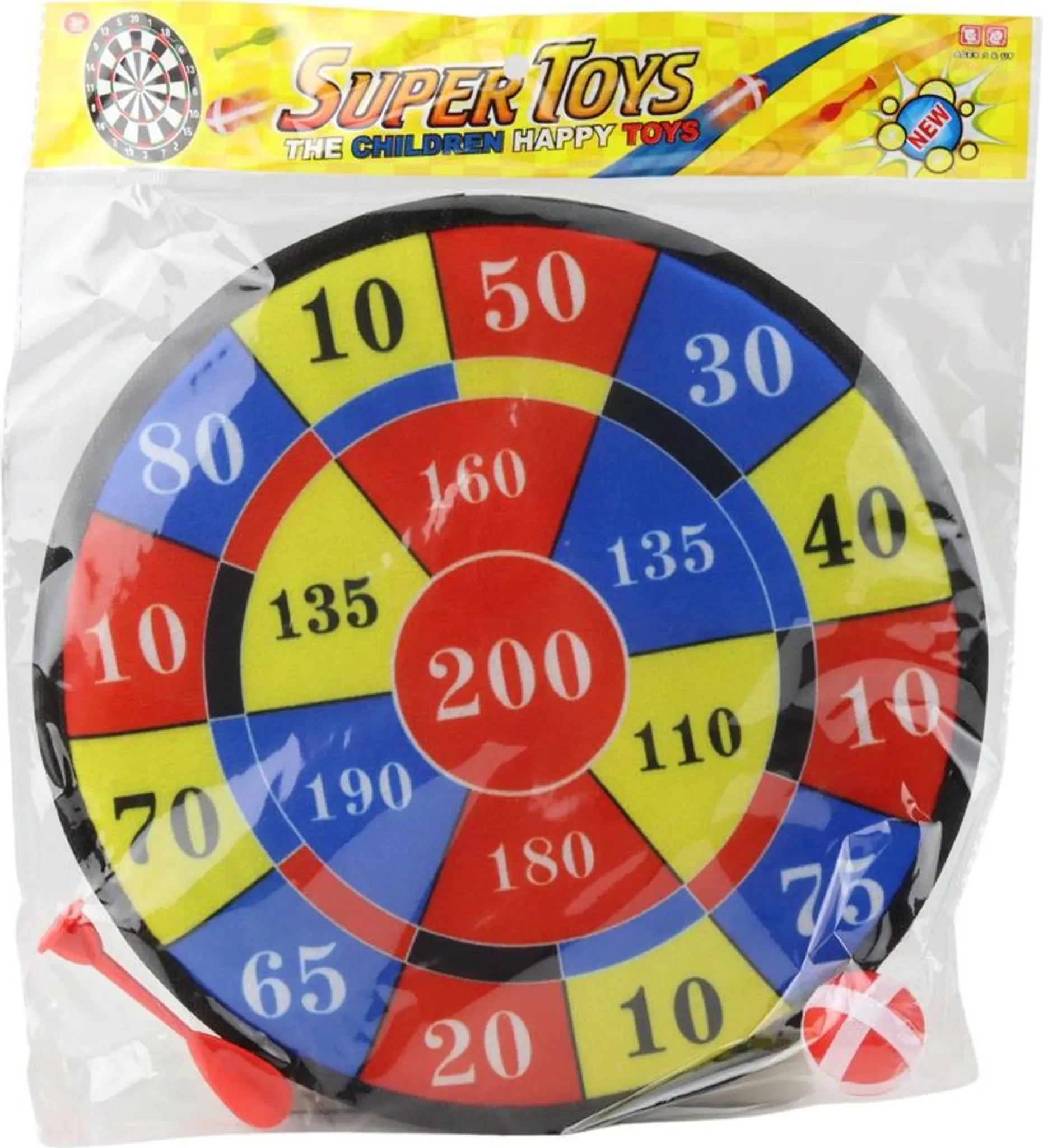 Schild Mit Scoring Learning To Play Dart Ball Game Of Skill – Klettscheibe mit Ball und Pfeil